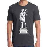 Men's Michelangelo's David Playing Guitar T-Shirt - POPvault
