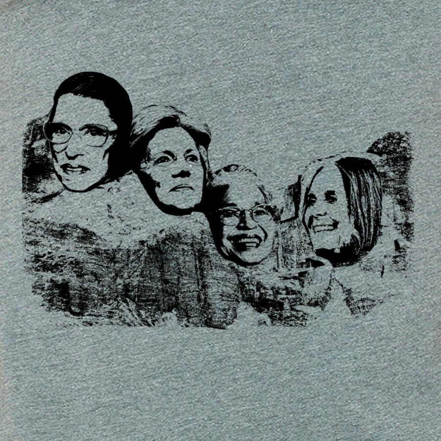 Men's Mount Nasty Great American Women On Mt. Rushmore T-Shirt - POPvault