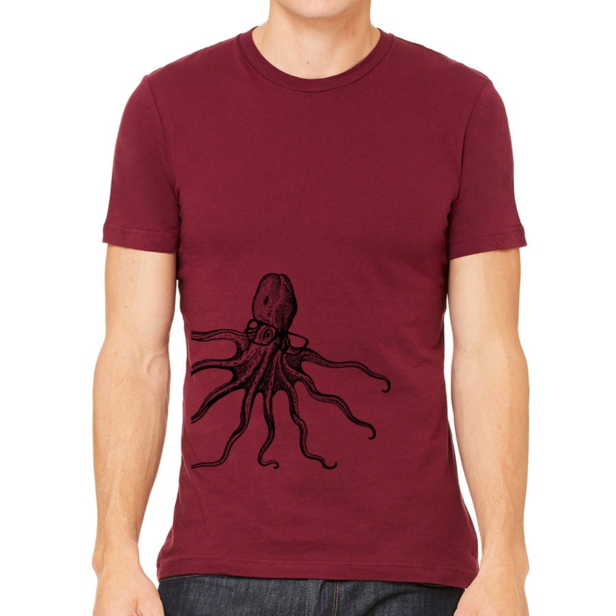 Men's Octopus Wearing Glasses T-Shirt - POPvault