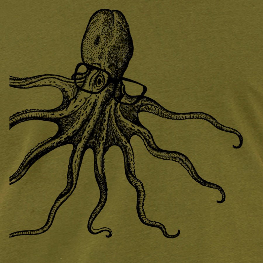 Men's Octopus Wearing Glasses T-Shirt - POPvault