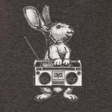 Men's Rabbit With Vintage Boom Box Radio T-Shirt - POPvault