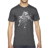 Men's Raccoon Playing Fiddle T-Shirt - POPvault