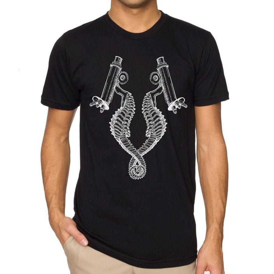Men's Seahorse Microscope T-Shirt - POPvault