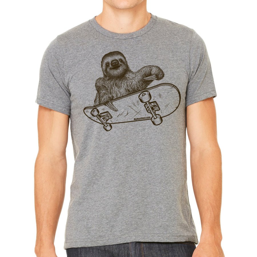 Men's Sloth Riding A Skateboard T-Shirt - POPvault