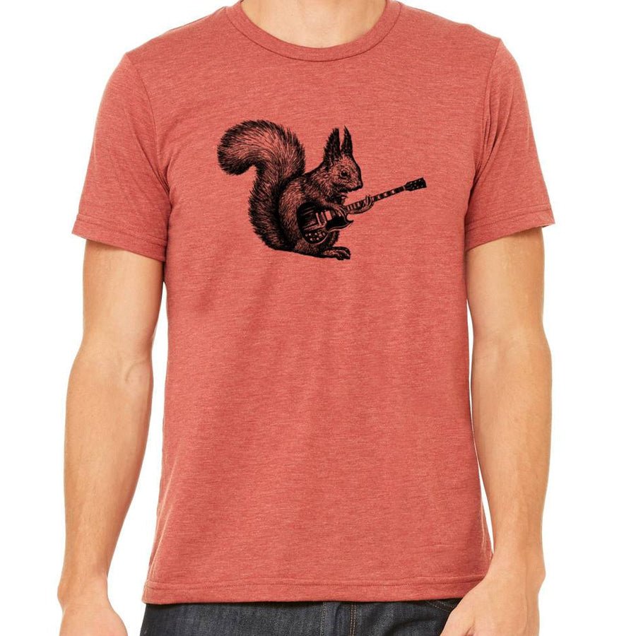 Men's Squirrel Playing Guitar T-Shirt - POPvault