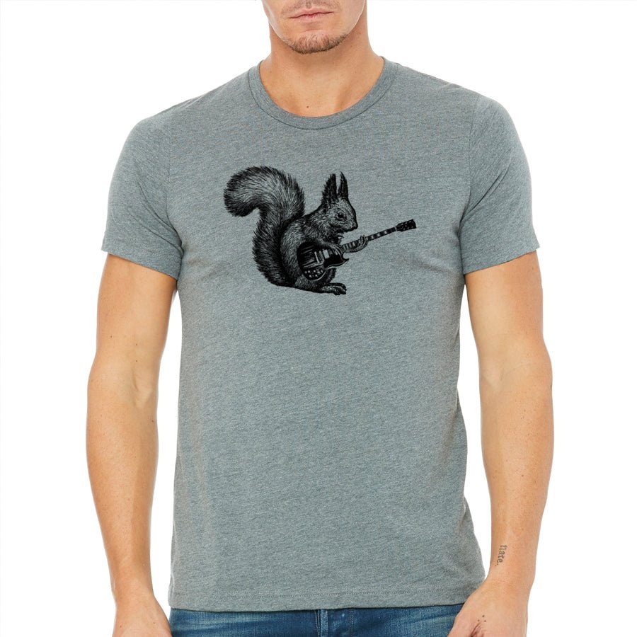 Men's Squirrel Playing Guitar T-Shirt - POPvault