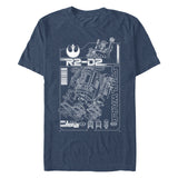 Men's Star Wars R2 Schematic T-Shirt - POPvault