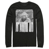 Men's Star Wars Words of Wisdom Long Sleeve T-Shirt - POPvault