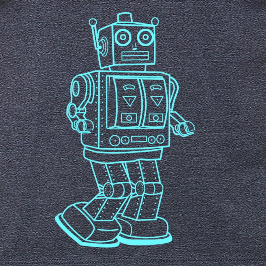 Men's Vintage Robot T-Shirt - POPvault