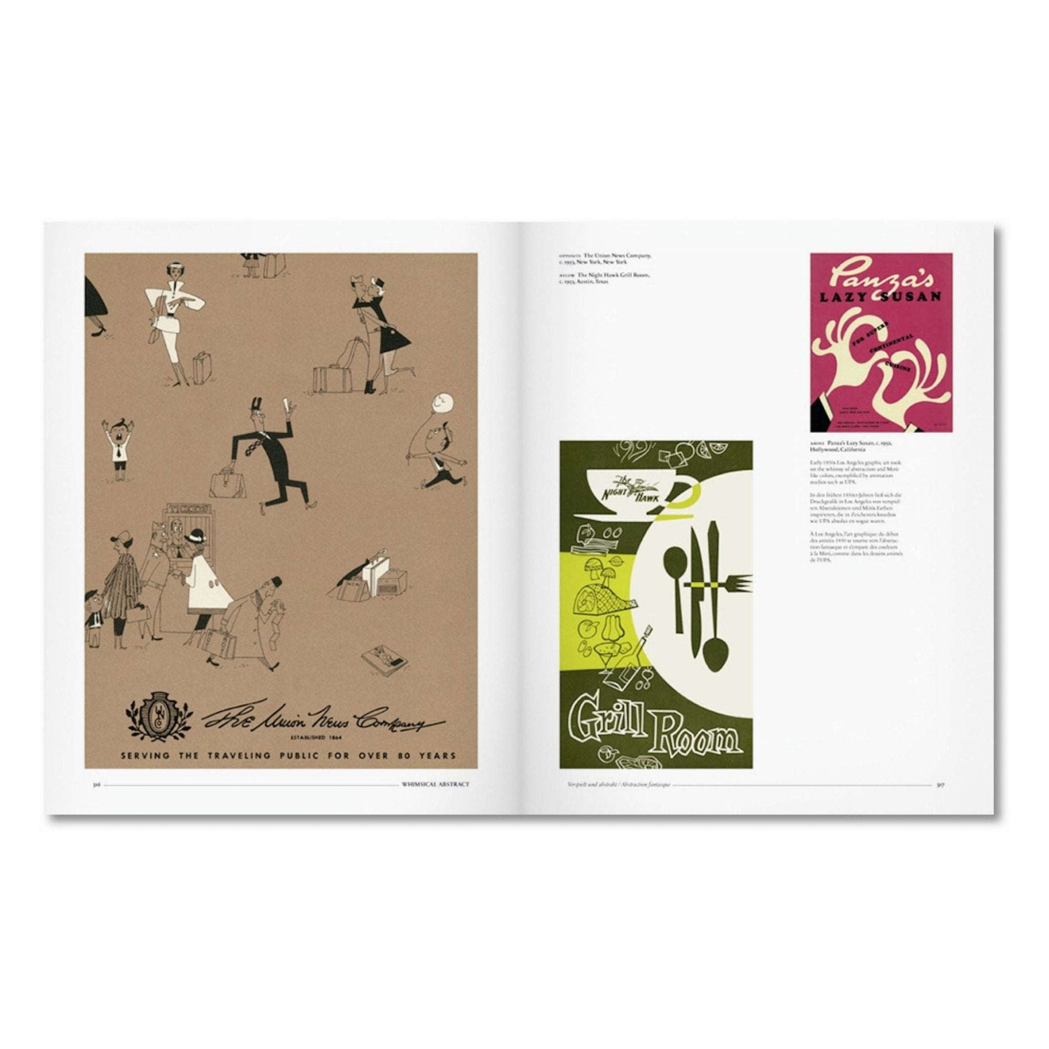 Menu Design in America (German, French, English)-POPvault