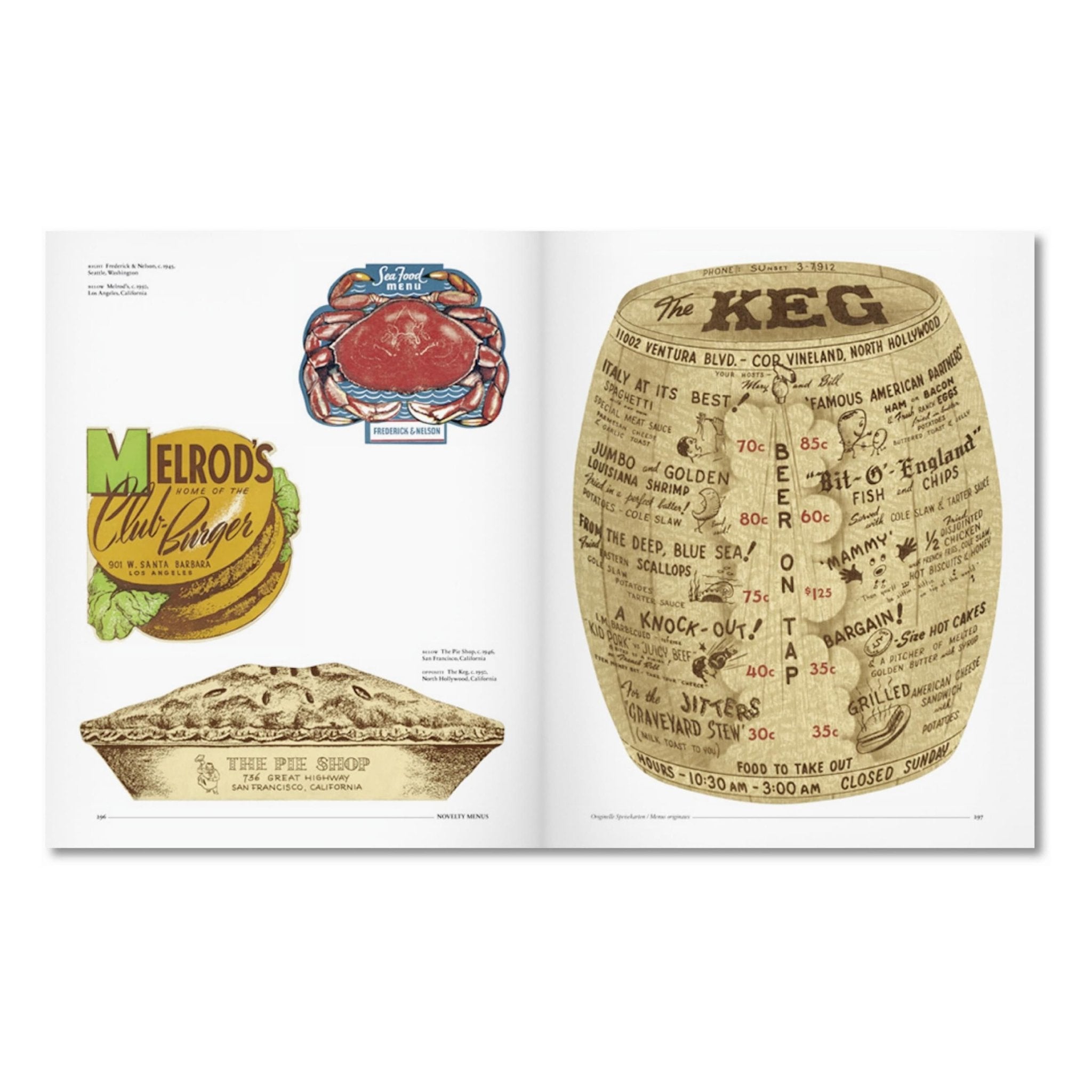 Menu Design in America (German, French, English)-POPvault