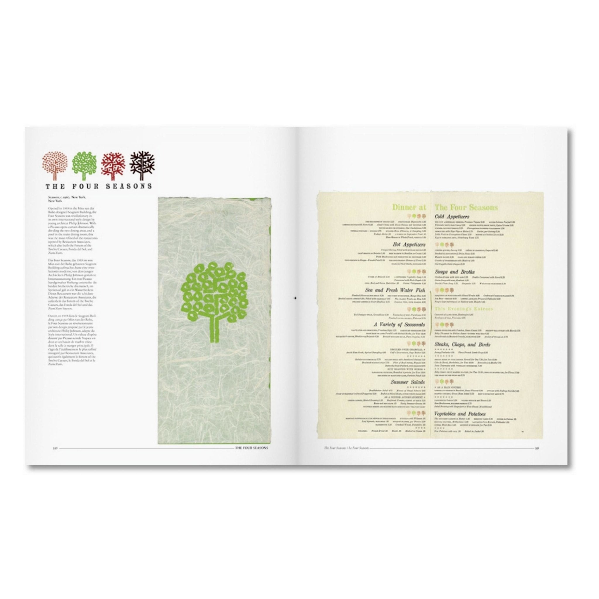 Menu Design in America (German, French, English)-POPvault