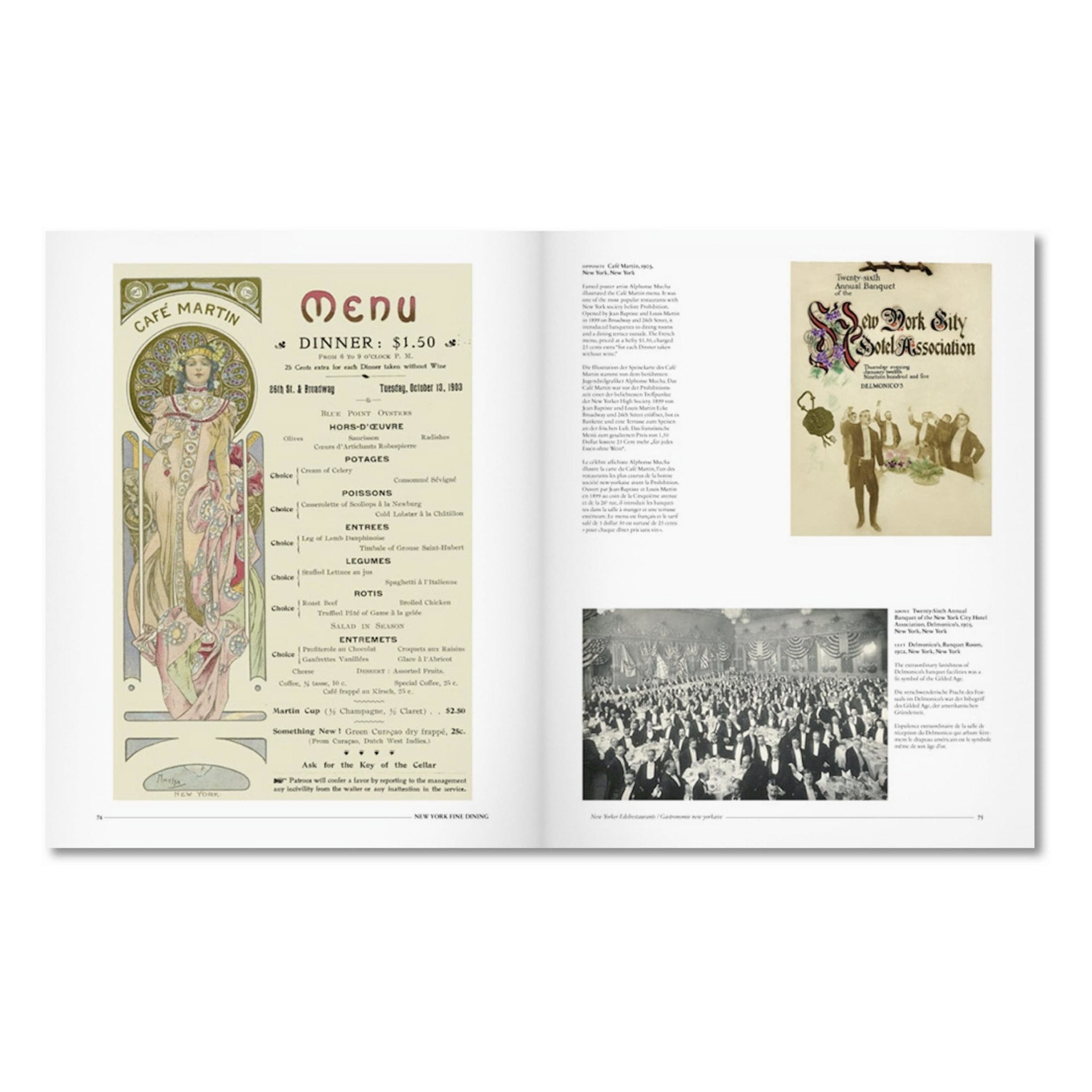 Menu Design in America (German, French, English)-POPvault
