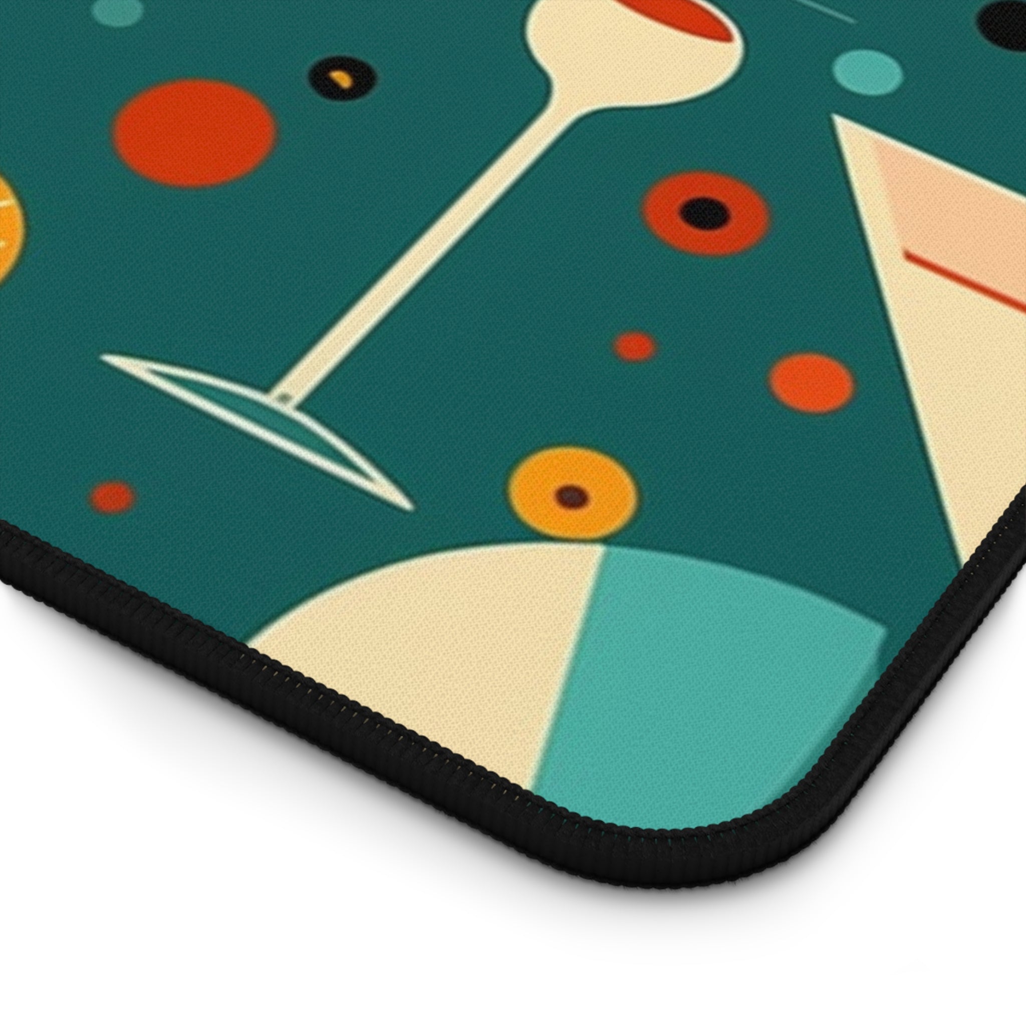 Mid - Century Modern - Cocktail Hour Geometric Computer Desk Mat - POPvault