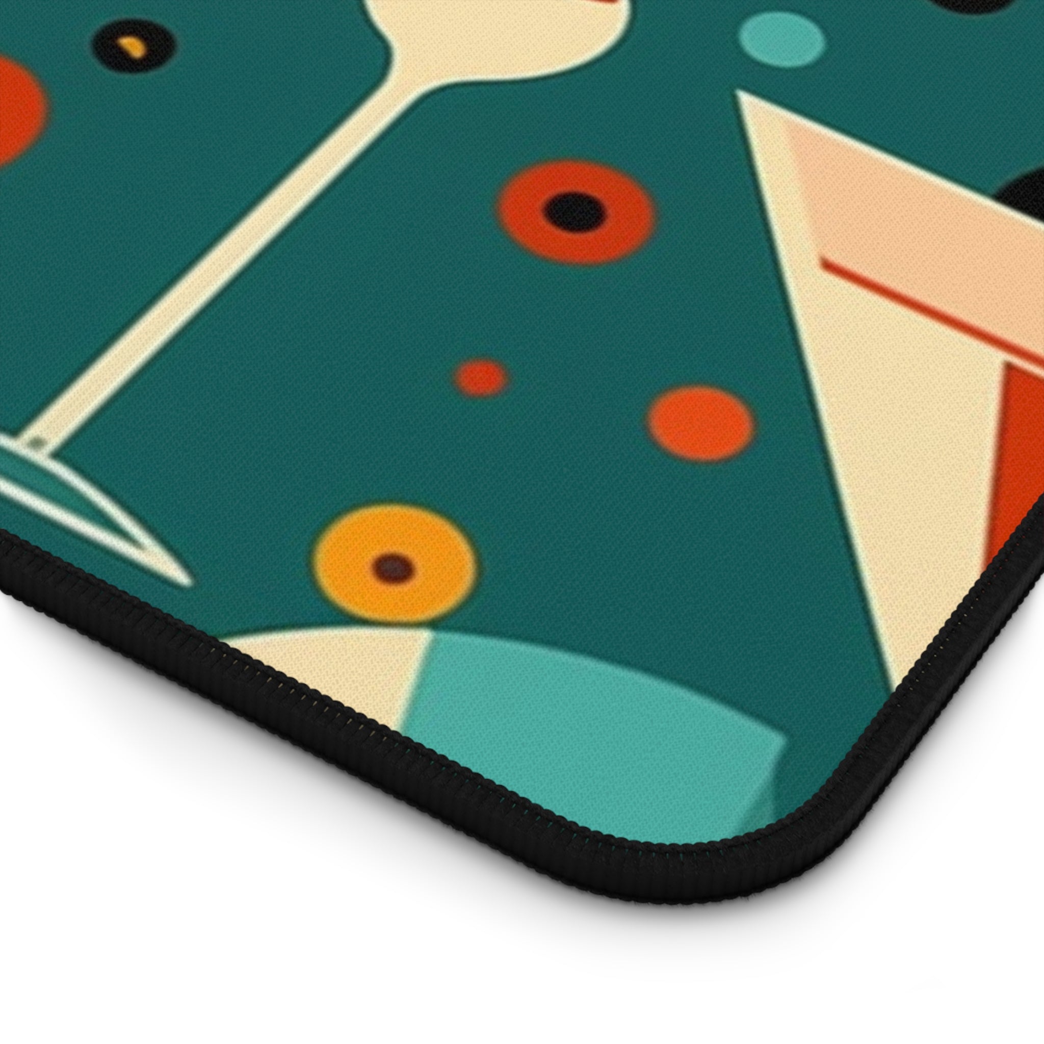 Mid - Century Modern - Cocktail Hour Geometric Computer Desk Mat - POPvault