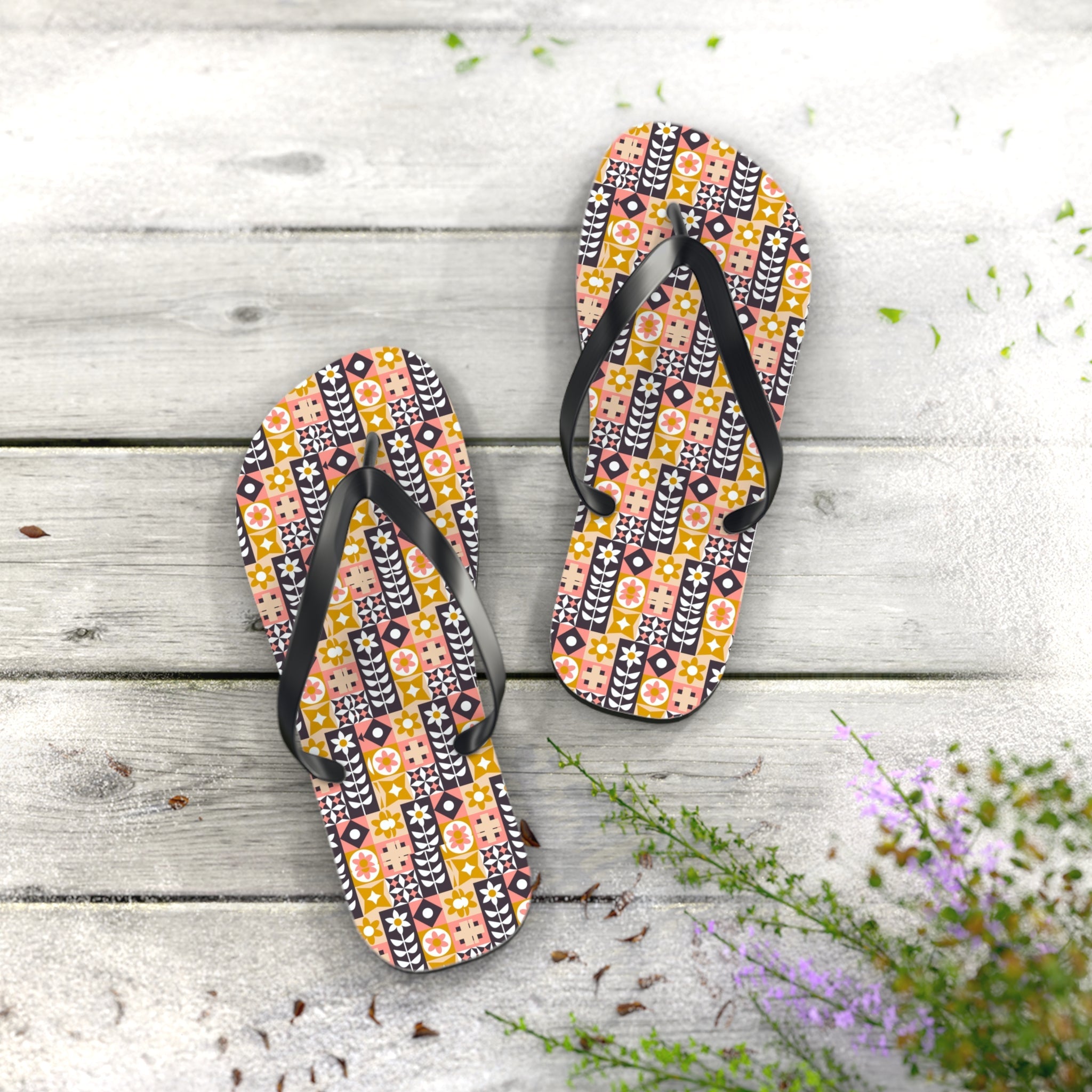 Mid - Century Retro A Touch Of Scandinavia Flip - Flops - POPvault