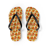 Mid - Century Retro African Mask Geometric Flip - Flops - POPvault