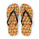 Mid - Century Retro African Mask Geometric Flip - Flops - POPvault
