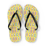 Mid - Century Retro Beach Blanket Bathing Suits Flip - Flops - POPvault