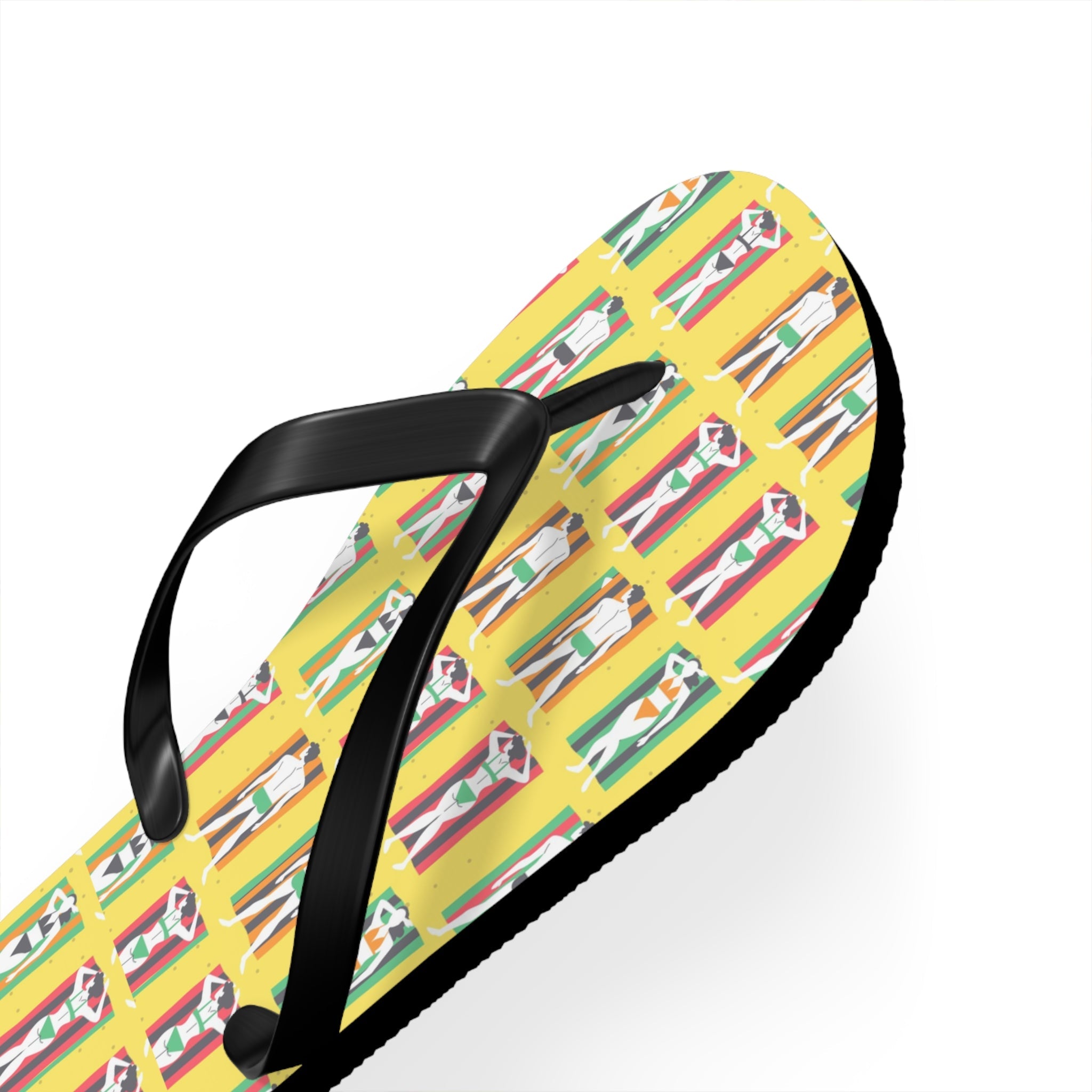 Mid - Century Retro Beach Blanket Bathing Suits Flip - Flops - POPvault