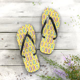 Mid - Century Retro Beach Blanket Bathing Suits Flip - Flops - POPvault