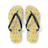 Mid - Century Retro Beach Blanket Bathing Suits Flip - Flops - POPvault