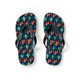 Mid - Century Retro Cactus Garden Geometric Flip - Flops - POPvault