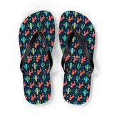 Mid - Century Retro Cactus Garden Geometric Flip - Flops - POPvault