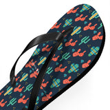 Mid - Century Retro Cactus Garden Geometric Flip - Flops - POPvault