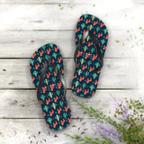 Mid - Century Retro Cactus Garden Geometric Flip - Flops - POPvault