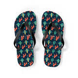 Mid - Century Retro Cactus Garden Geometric Flip - Flops - POPvault