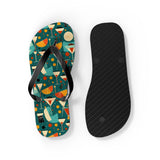 Mid - Century Retro Cocktail Hour Geometric Flip - Flops - POPvault