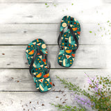 Mid - Century Retro Cocktail Hour Geometric Flip - Flops - POPvault