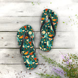 Mid - Century Retro Cocktail Hour Geometric Flip - Flops - POPvault