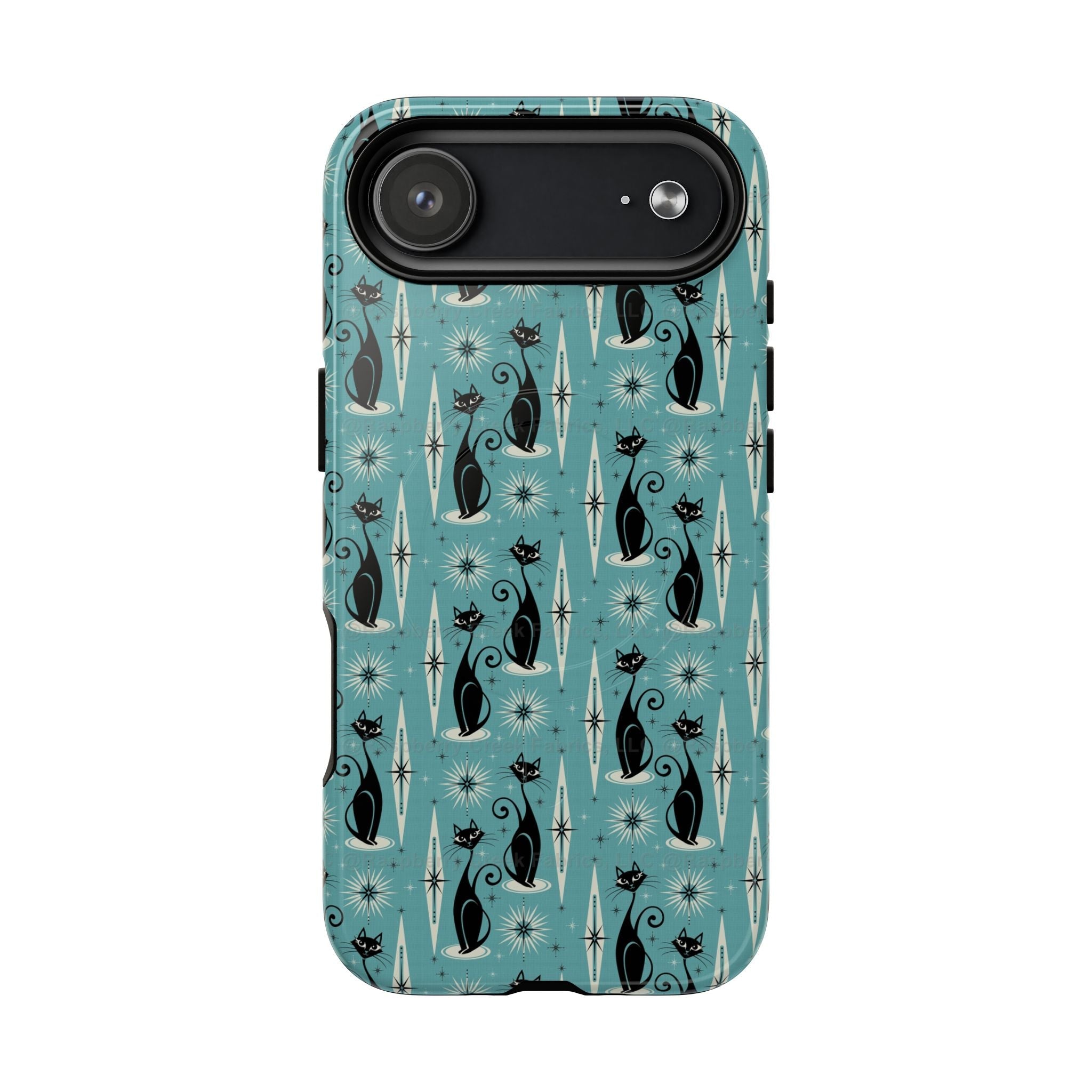 Mid - Century Retro Coolest Kitty Cats Tough Magnetic Phone Case - POPvault