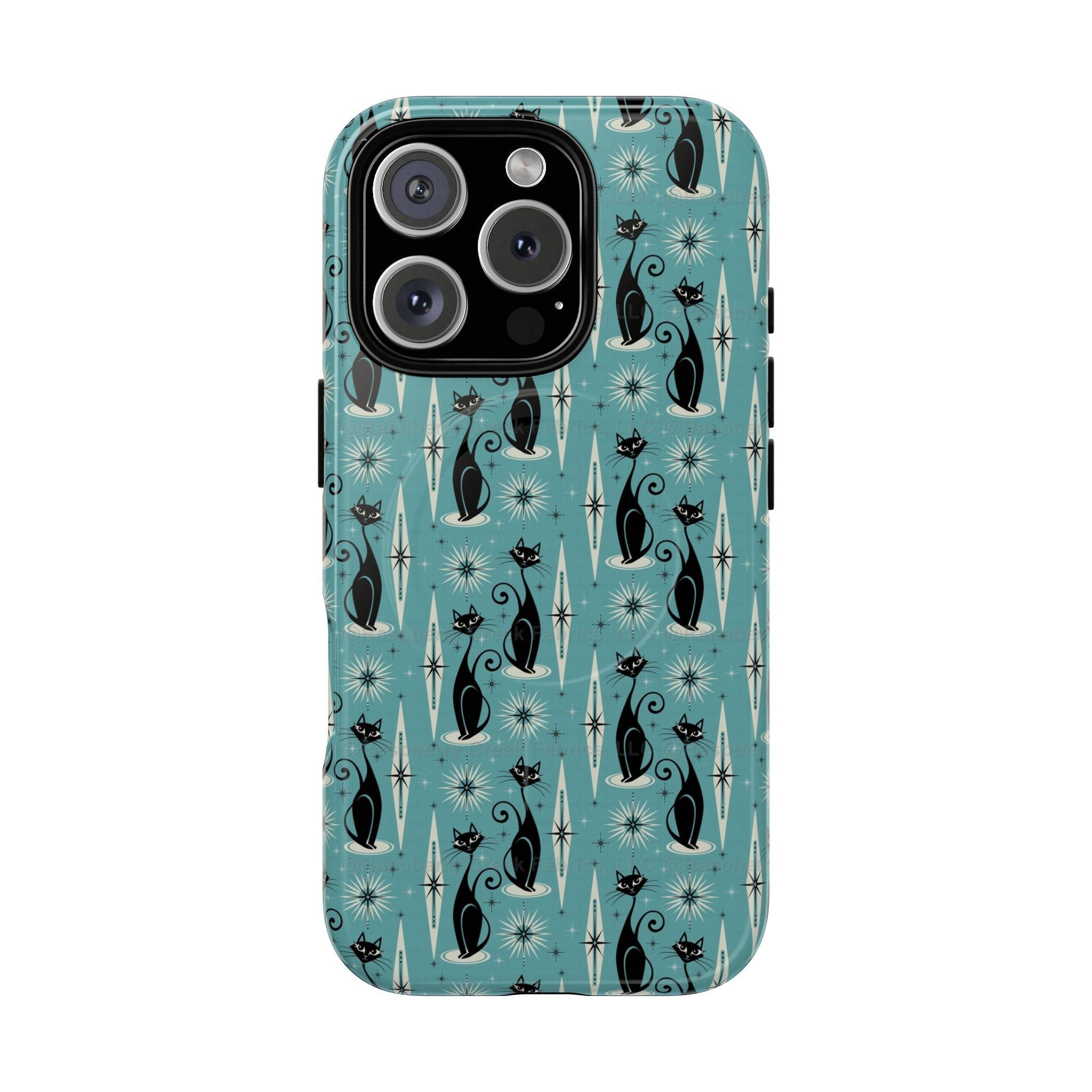 Mid - Century Retro Coolest Kitty Cats Tough Magnetic Phone Case - POPvault
