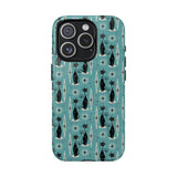 Mid - Century Retro Coolest Kitty Cats Tough Magnetic Phone Case - POPvault