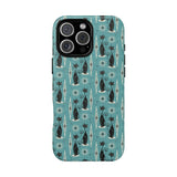 Mid - Century Retro Coolest Kitty Cats Tough Magnetic Phone Case - POPvault