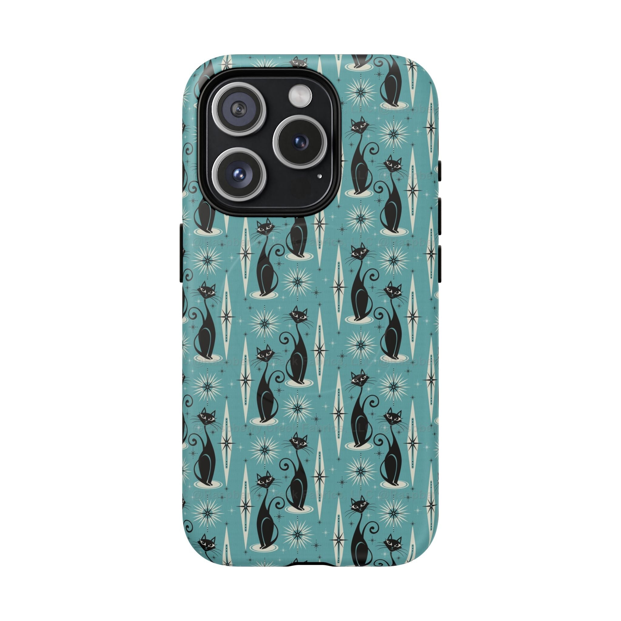 Mid - Century Retro Coolest Kitty Cats Tough Magnetic Phone Case - POPvault