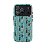 Mid - Century Retro Coolest Kitty Cats Tough Magnetic Phone Case - POPvault
