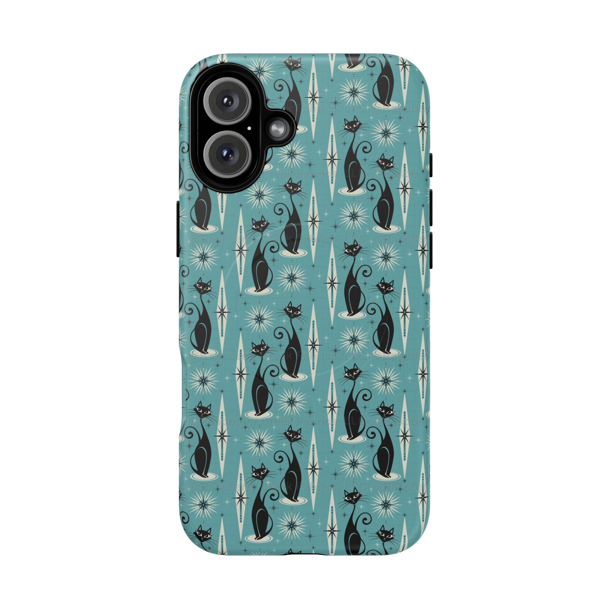 Mid - Century Retro Coolest Kitty Cats Tough Magnetic Phone Case - POPvault