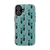 Mid - Century Retro Coolest Kitty Cats Tough Magnetic Phone Case - POPvault