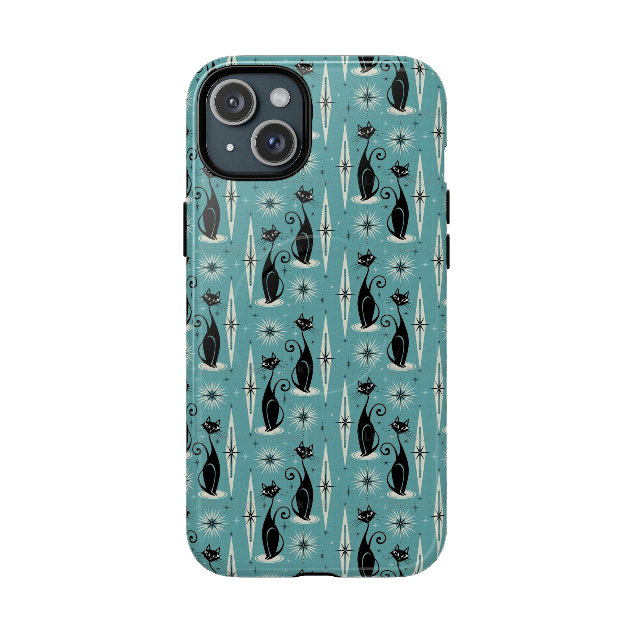 Mid - Century Retro Coolest Kitty Cats Tough Magnetic Phone Case - POPvault