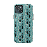 Mid - Century Retro Coolest Kitty Cats Tough Magnetic Phone Case - POPvault