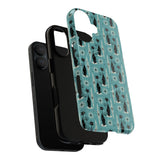 Mid - Century Retro Coolest Kitty Cats Tough Magnetic Phone Case - POPvault