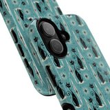 Mid - Century Retro Coolest Kitty Cats Tough Magnetic Phone Case - POPvault