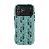 Mid - Century Retro Coolest Kitty Cats Tough Magnetic Phone Case - POPvault