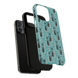 Mid - Century Retro Coolest Kitty Cats Tough Magnetic Phone Case - POPvault