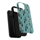 Mid - Century Retro Coolest Kitty Cats Tough Magnetic Phone Case - POPvault