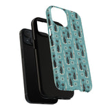 Mid - Century Retro Coolest Kitty Cats Tough Magnetic Phone Case - POPvault